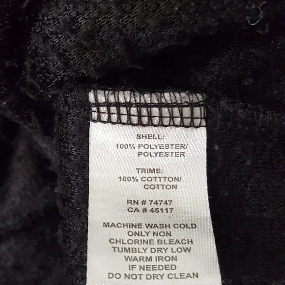 Women's NATURAL REFECTION Hoodies & Sweatshirts Size S Black / Red - Picture 7 of 8